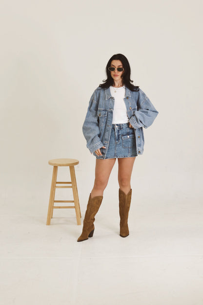 Denim Mini Skirt