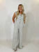 Wide Leg Button-up Loose Fit Solid Knit Jumpsuit