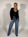Ruffle Tie Front Sweater