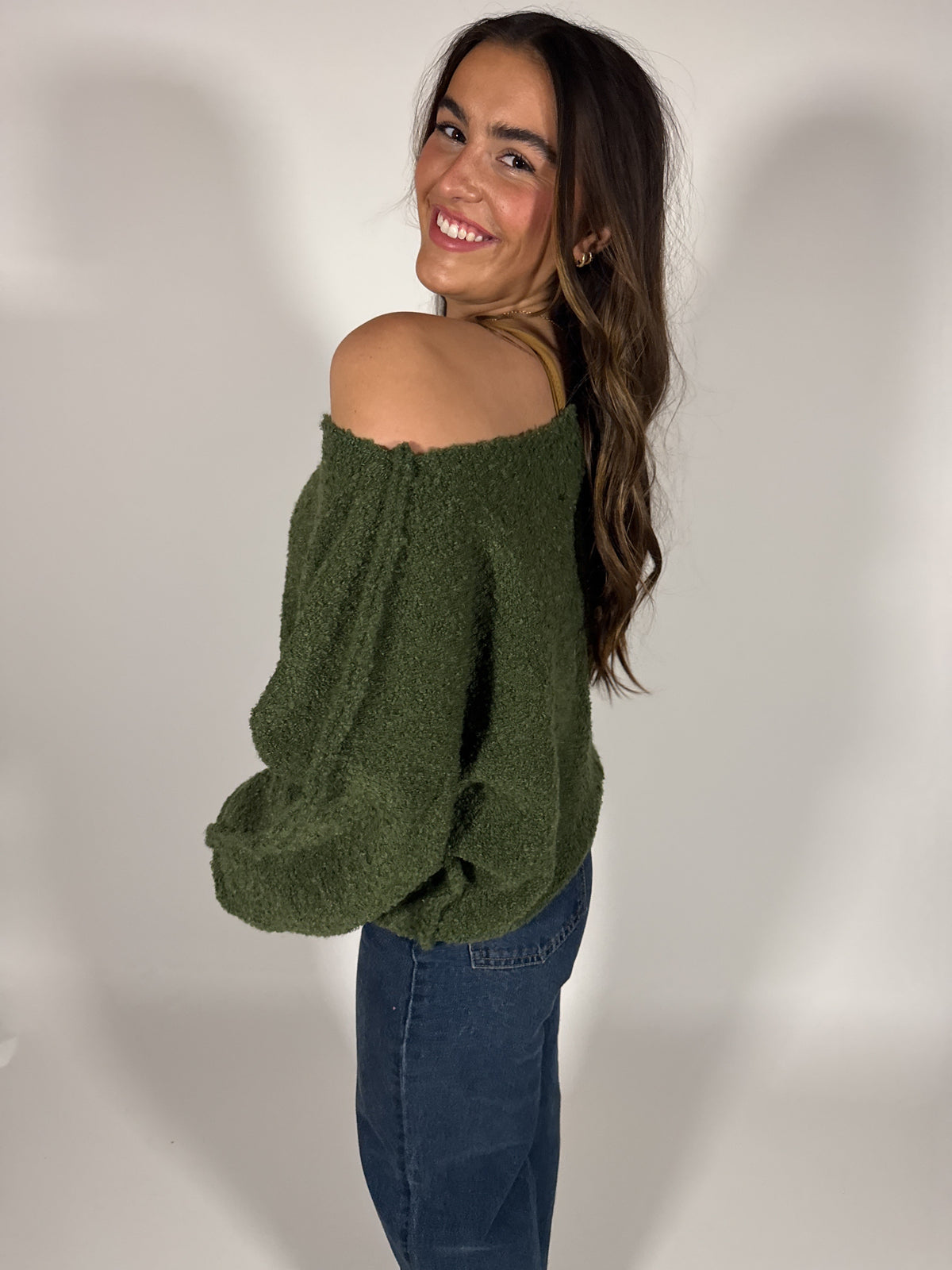 Slouchy Boucle Sweater