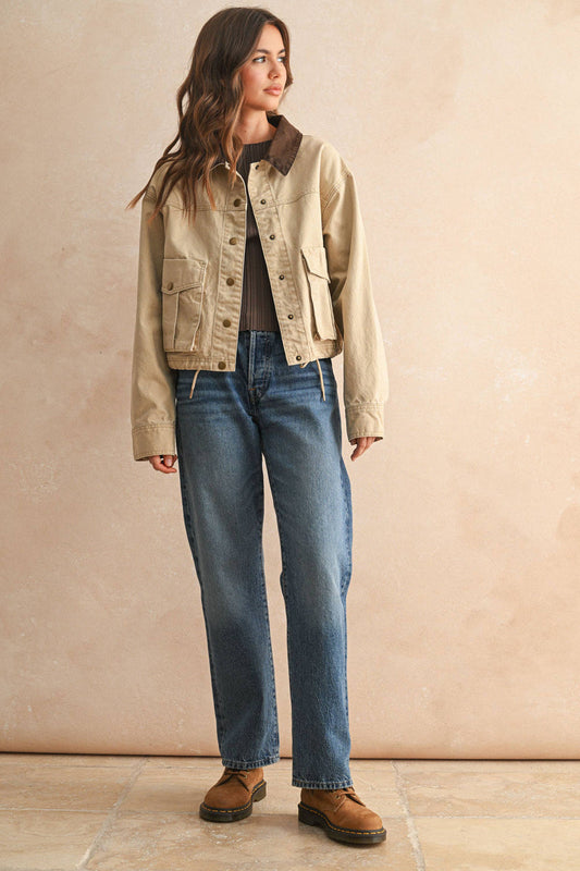 COLLAR UTILITY JACKET