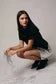 Foil Faux Leather Mini Skirt