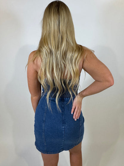 Front Tie Tube Dress