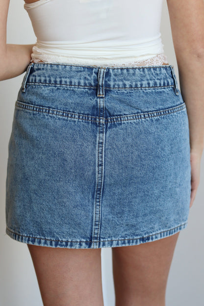 Denim Mini Skirt